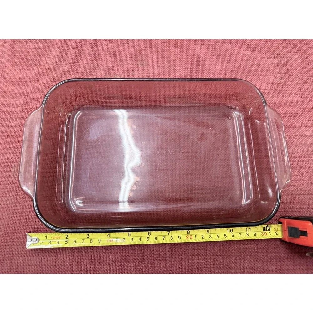 Pyrex #232‎ R Smoke Glass Casserole Baking Dish USA Made